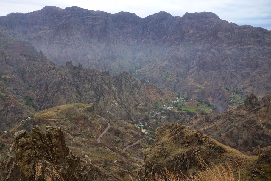 Cap-vert, Santo Antão : sur la route de Coculi  