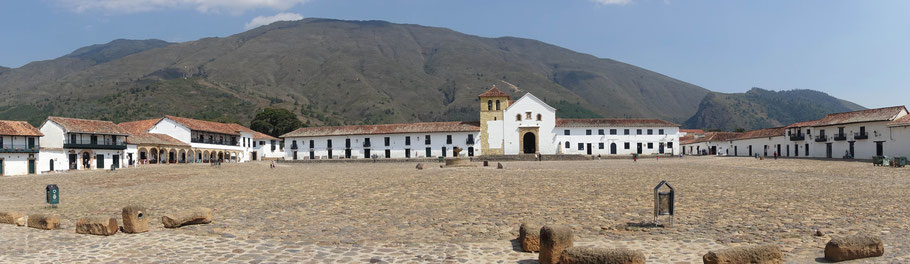 Colomie, Villa de Leyva : Plaza Mayor et Iglesia Nuestra Señora del Rosario