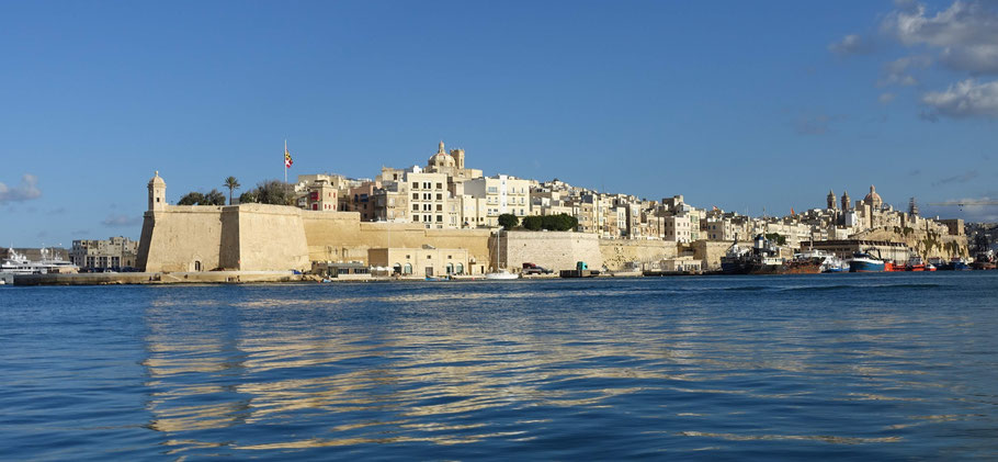 Malte, les Trois Cités : pointe de la presqu'île de Senglea 
