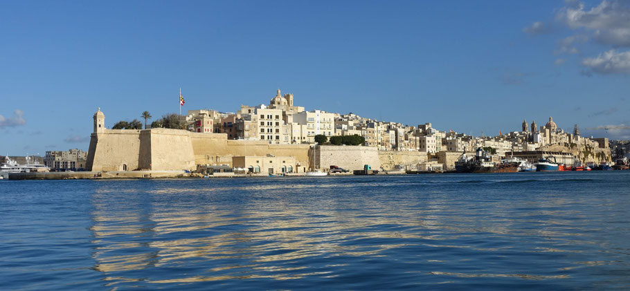 Malte, les Trois Cités : pointe de la presqu'île de Senglea 