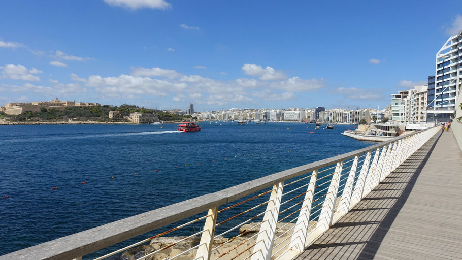 Malte : Tas-Sliema, Marsamxett Harbour et Fort Manoel