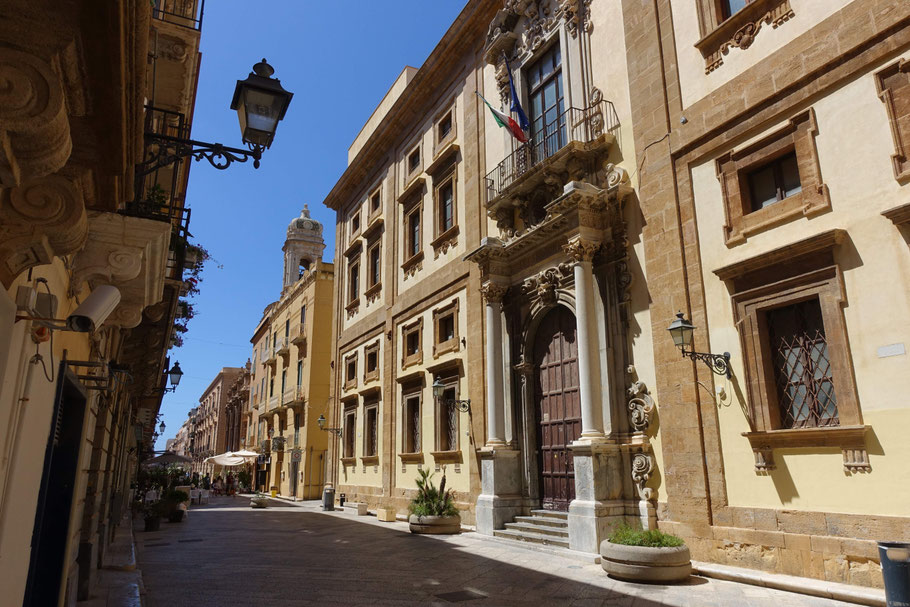Sicile : Corso Vittorio Emanuele à Trapani