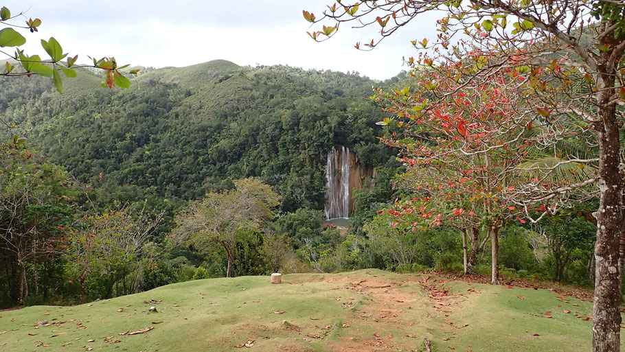 République Dominicaine, péninsule de Samana : cascade d'El Limón