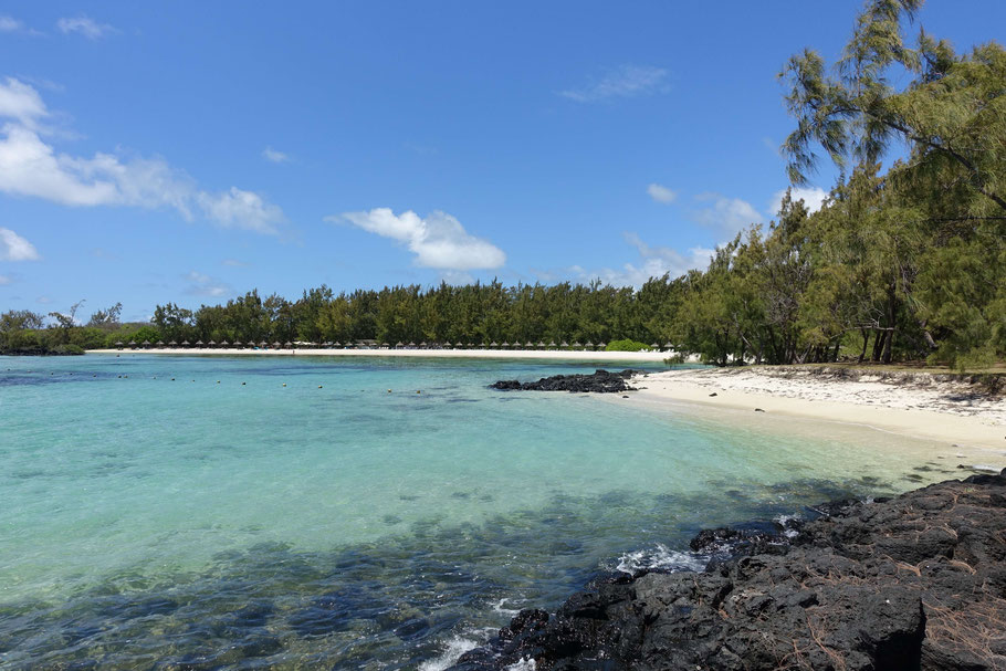 Ile Maurice : une des jolies plages de l'île aux Cerfs
