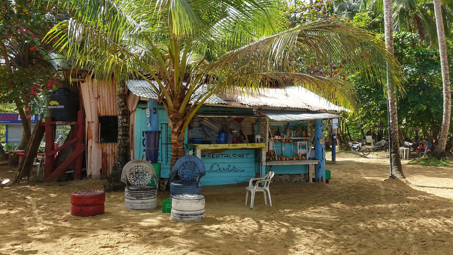 République Dominicaine : restaurant Chez Luis, sur la plage Cosón
