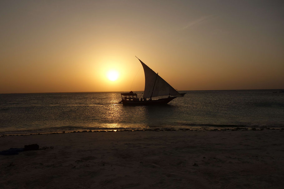 Zanzibar, Kendwa : coucher de soleil
