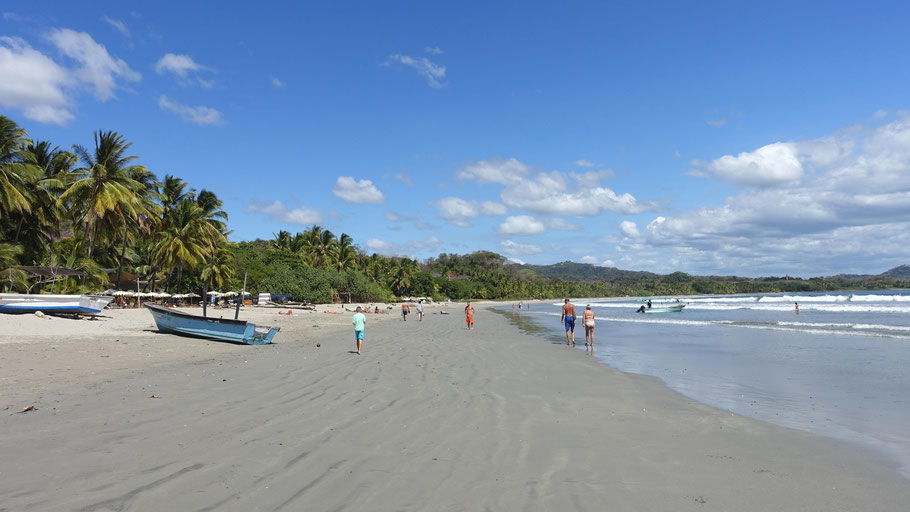 Costa Rica : la belle et longue plage de Sámara 