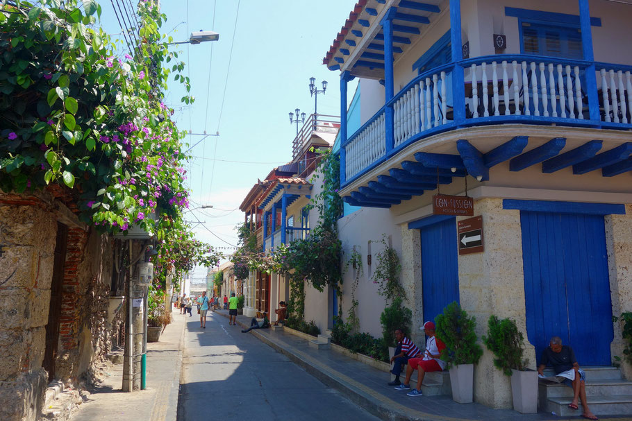 Colombie, Carthagène des Indes : quartier de Getsemani