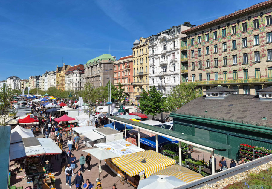 Le Naschmarkt, plus grand marché de Vienne