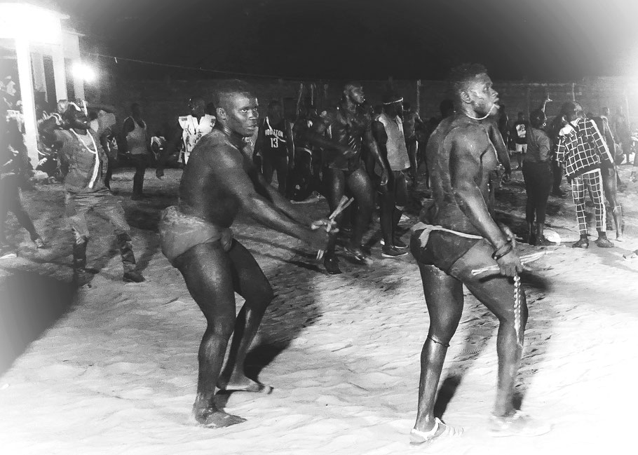 Sénégal 2022, lutte sénégalaise à Fimela (Sine Saloum)