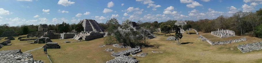Mexique, Yucatán : Mayapán, majestueux site archéologique maya