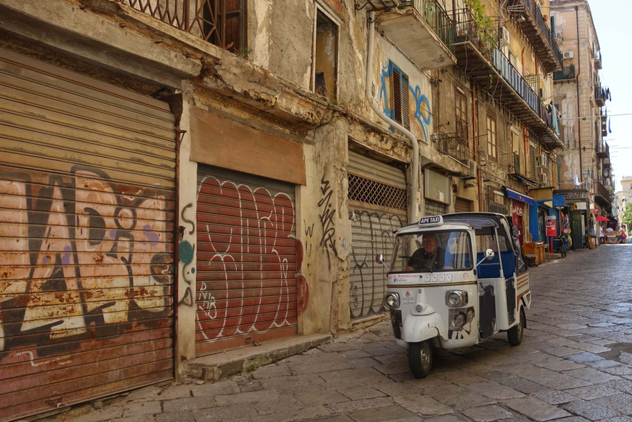 Sicile, taxi à Palerme