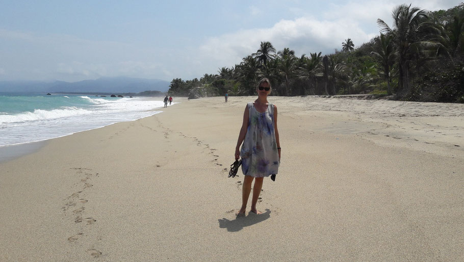 Colombie, Los Najanros : la longue plage de Los Angeles