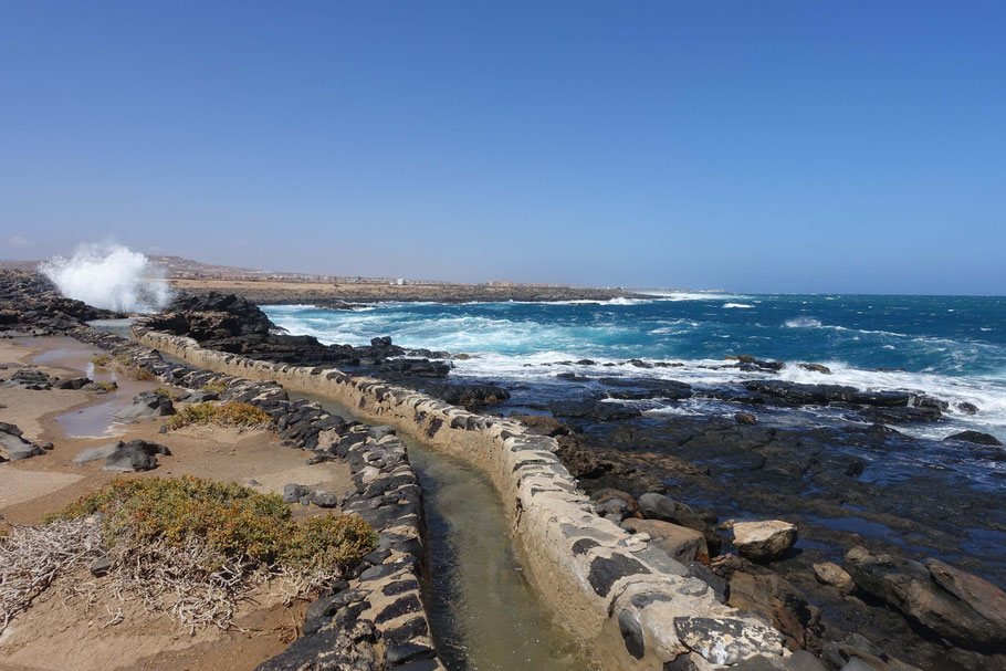 Fuerteventura : bord de mer à Las Salinas del Carmen