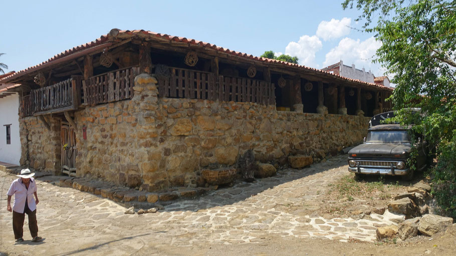 Colombie : vieille maison à Guane