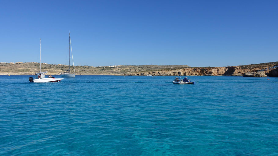 Malte : Blue Lagoon entre Comino et l'îlot de Cominotto