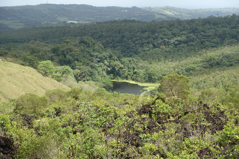 Costa Rica, Mirador El Silencio : vue le Lago Verde