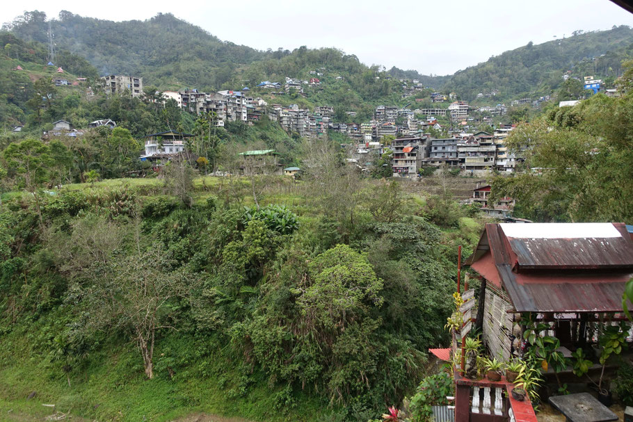 Vue du Bogah Lodge sur Banaue (Luzon)