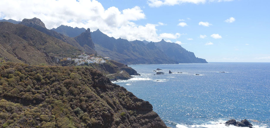 Canaries, Tenerife : le petit village d'Almáciga près de Taganana