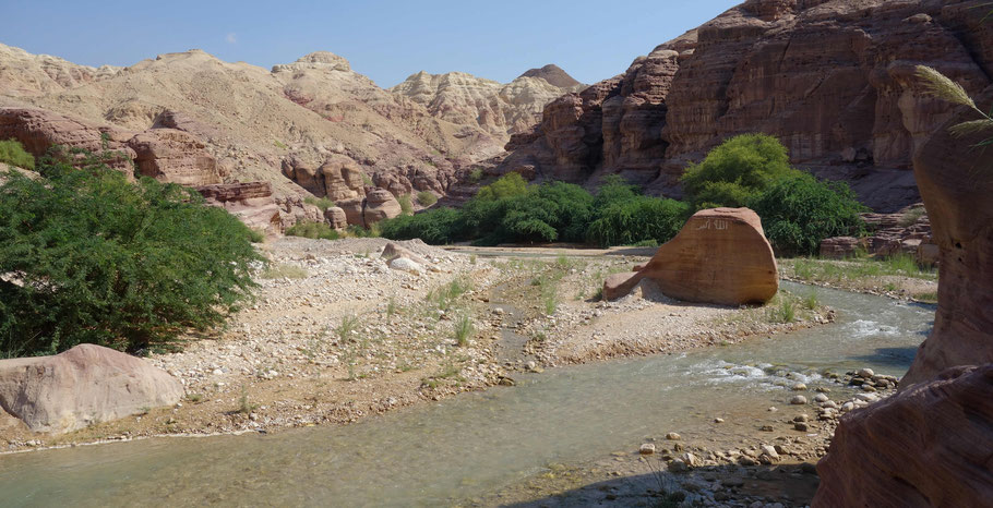 Jordanie : début du wadi Al-Hasa ou wadi Zered