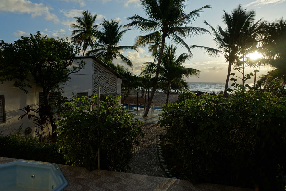 République Dominicaine, Barahona : lever de soleil à l'hôtel Al Mare