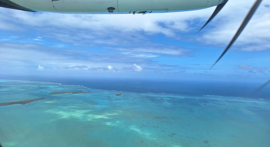Rodrigues : le décollage du petit aéroport de Paline Corail pour retourner à l'île Maurice est tout aussi beau..