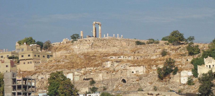 Jordanie : temple d'Hercule, citadelle d'Amman