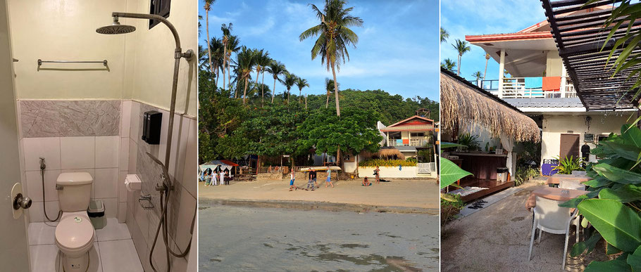Palawan, plage de Corong Corong : Panari Lodge El Nido