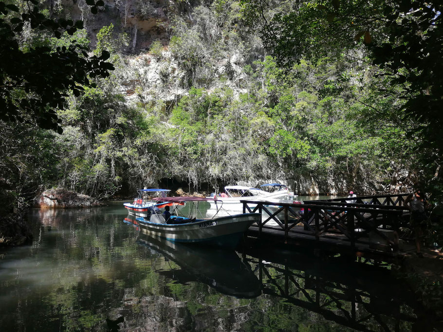 Parc de Los Haïtises, débarcadère de la Cueva de La Linea