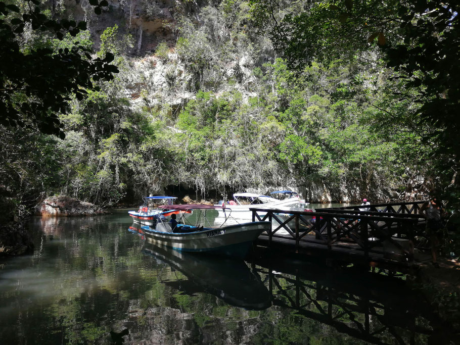 Parc de Los Haïtises, débarcadère de la Cueva de La Linea
