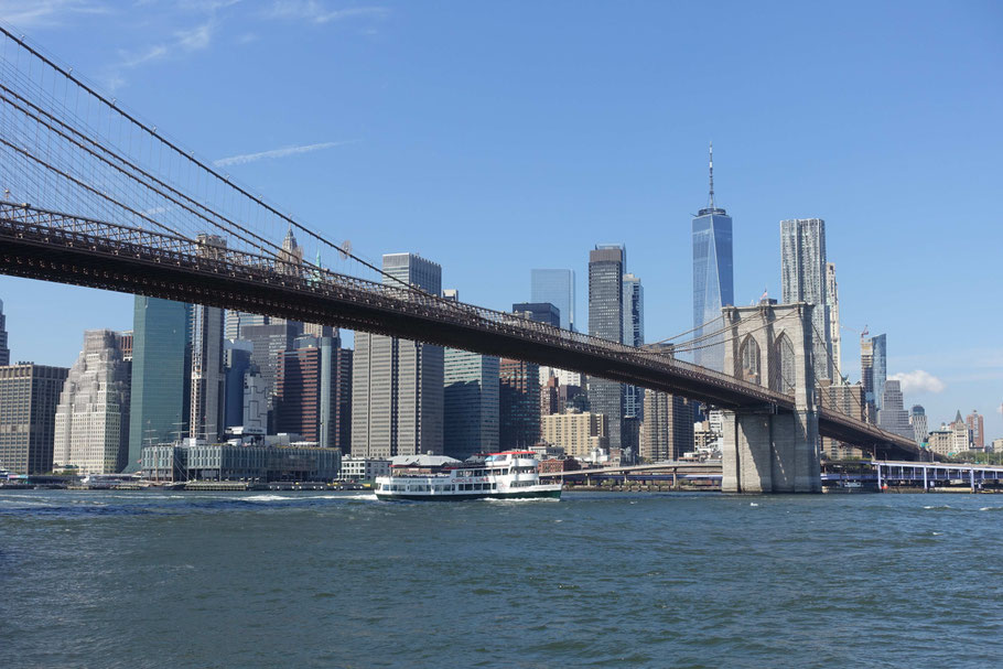 New York : Pont de Brooklyn et skyline