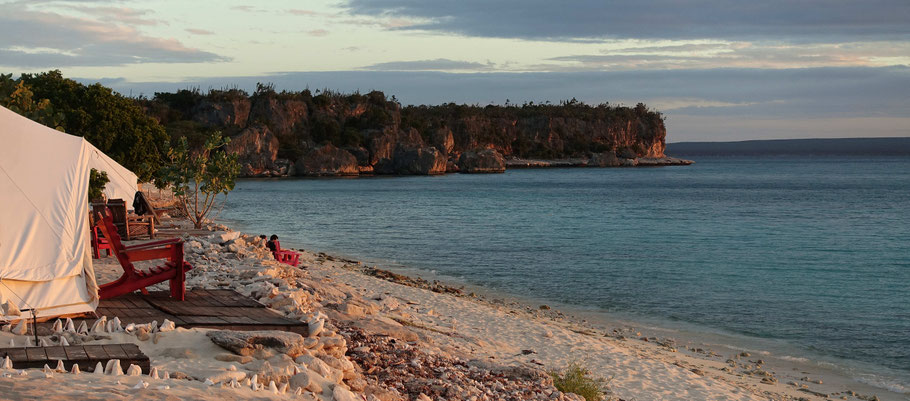 République Dominicaine : coucher de soleil sur le glamping Ecolodge