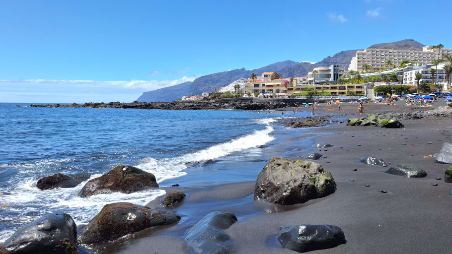 Canaries, Tenerife : Playa de la Arena, Puerto Santiago