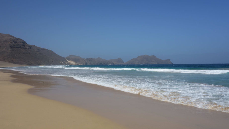 Cap-Vert, São Vicente : plage de Salamansa