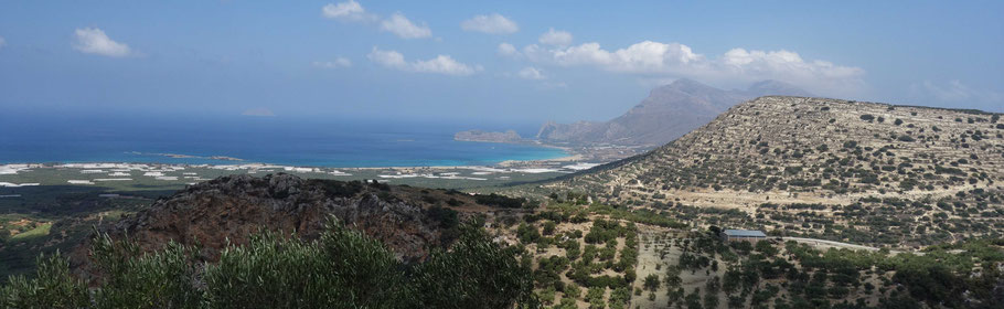 Crète : panorama sur la côte Ouest (Falassarna)