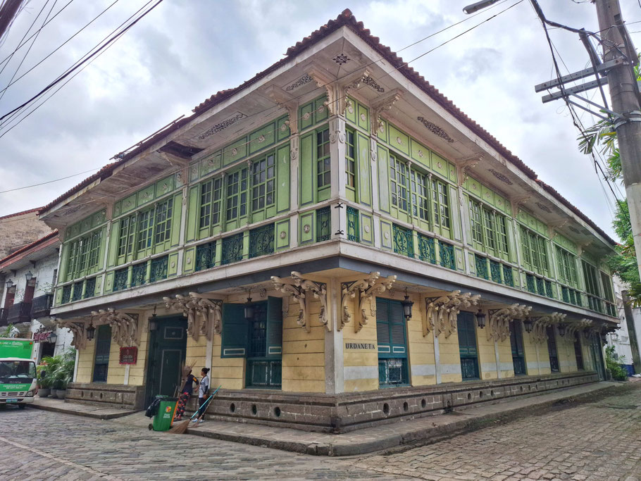 Manille : ancienne maison coloniale dans Intramuros