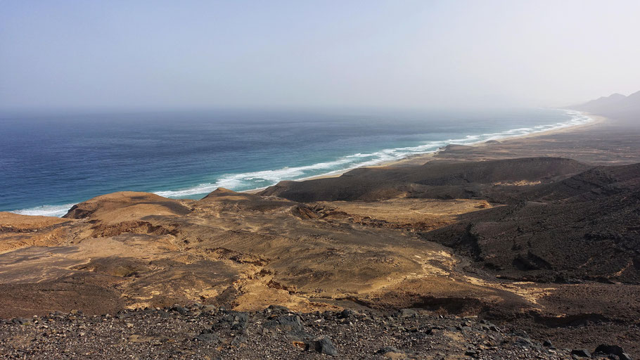 Fuerteventura : l'époustouflant panorama du belvédère de la la Decollada de Agua Oveja sur Cofete
