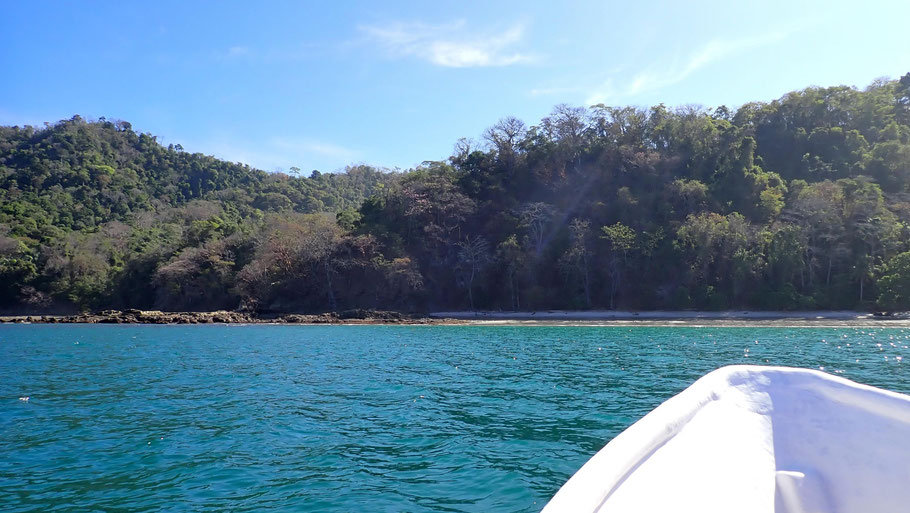 Costa Rica : arrivée en bateau sur Playa Fantasia