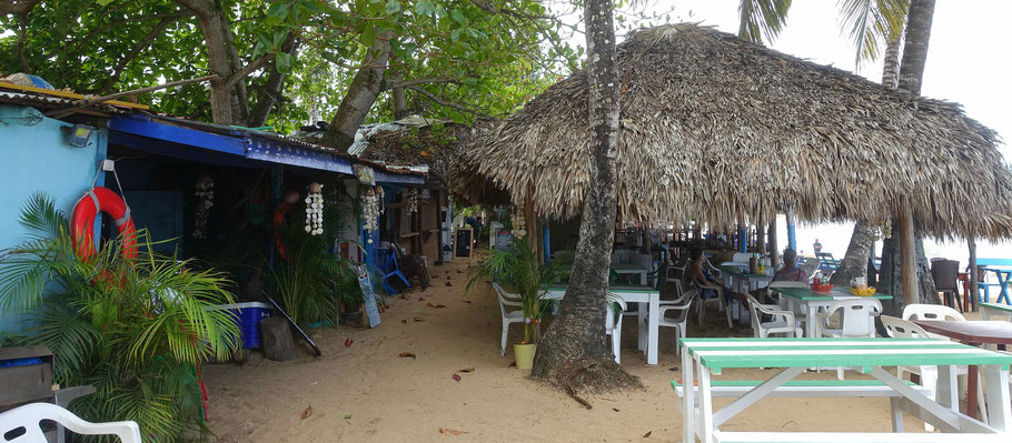 Les petits restaurants de la plage de Las Terrenas