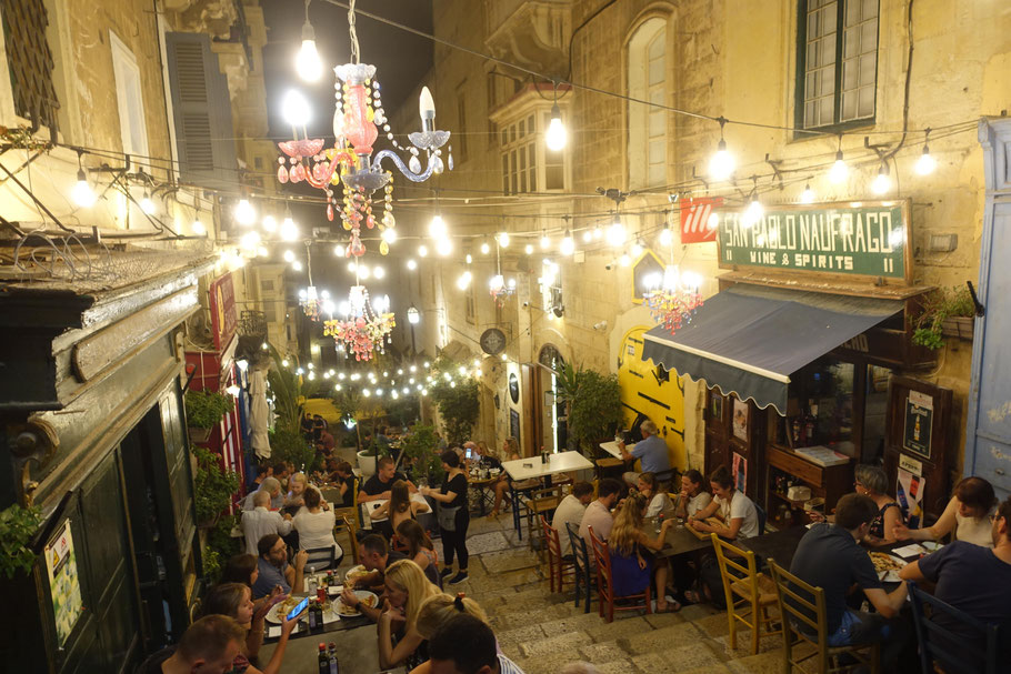 Malte, La Valette : Trip Santa Lucija (Santa Lucia Street) en octobre 2020