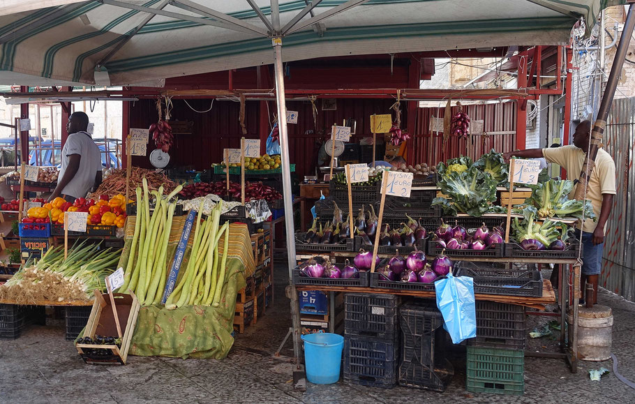 Sicile, Palerme : marché Ballarò