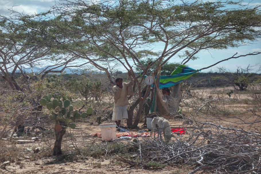 Colombie, la Guajira : famille Wayuu