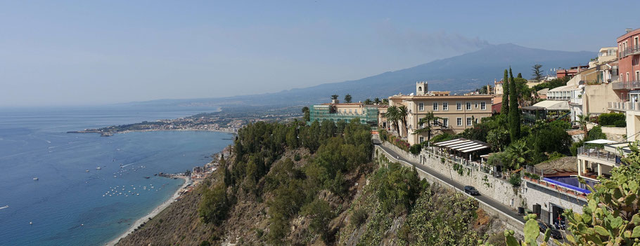 Sicile, Taormine : panorama sur l'Etna