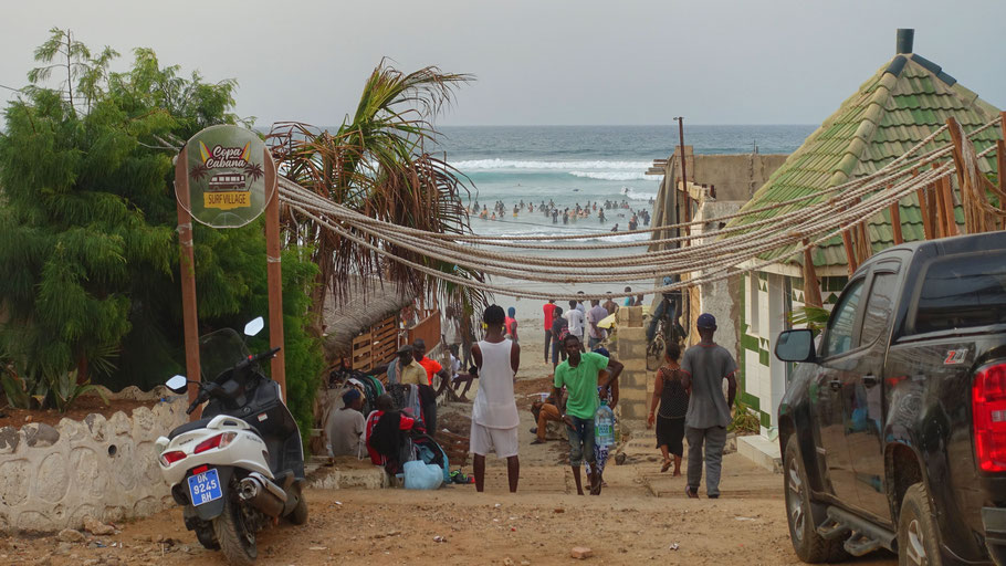 Sénégal, Dakar : la plage du Virage, entre le village de Ngor et celui de Yoff 