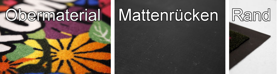 Logomatten Logomatte individuell bedruckt bedrucken selbst fußmatten eingangsmatten schmutzfangmatten matt logo design promotion