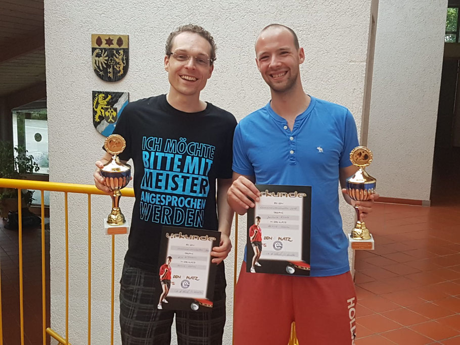 Die Finalisten Nico Wittmann (links) und Joshua Kraft (rechts).