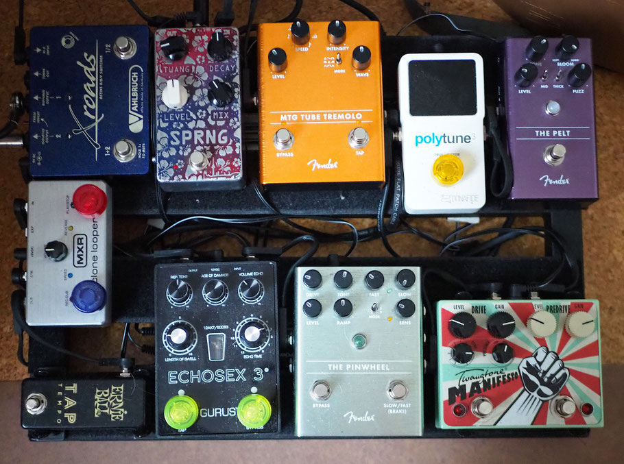 Das Jahresend-Board - mit Fender-Dominanz, Manifesto und Röhrenpedalen