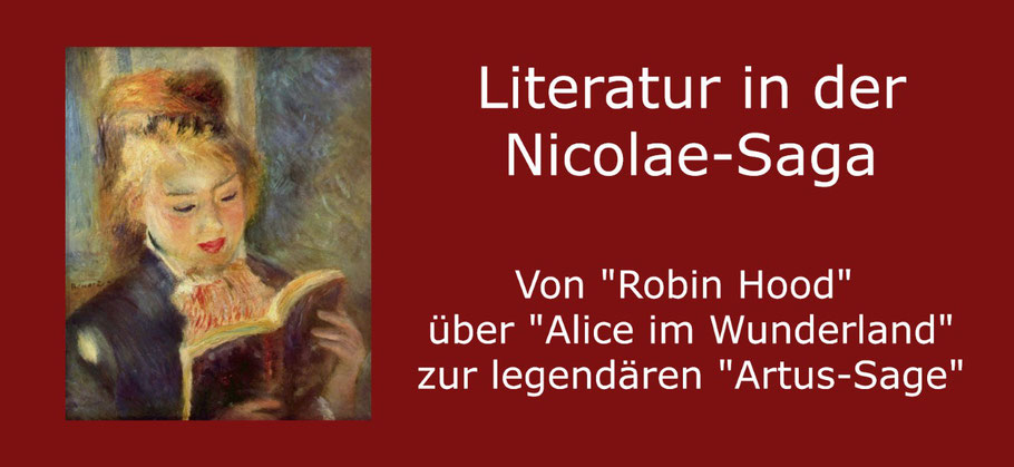 Literatur in der Nicolae-Saga - Bild: Pierre-Auguste Renoir - Die Lesende, 1874