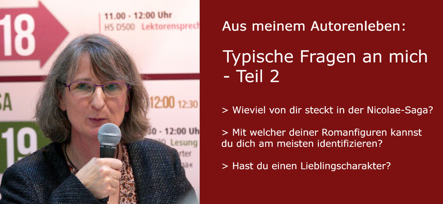 Aus meinem Autorenleben: Typische Fragen an mich - Teil 2