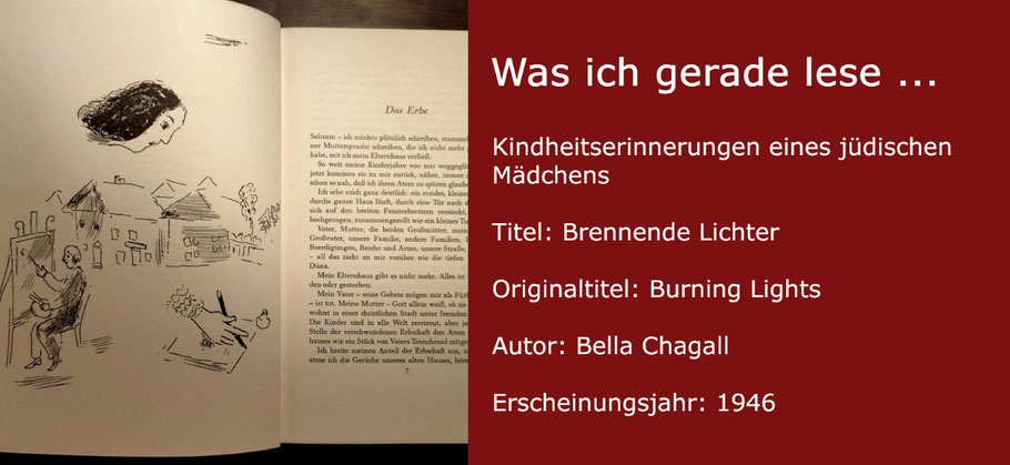 Was ich gerade lese: "Brennende Lichter" von Bella Chagall